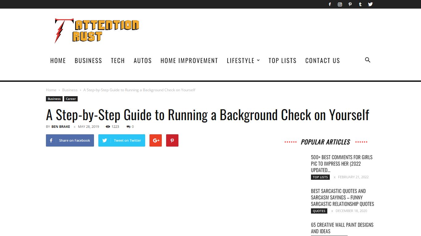 A Step-by-Step Guide to Running a Background Check on Yourself ...