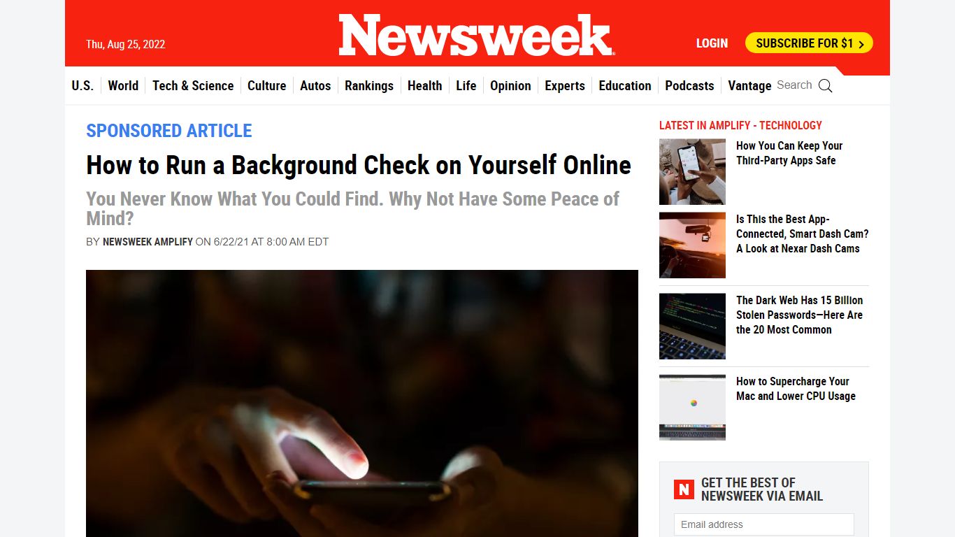 How to Run a Background Check on Yourself Online - Newsweek